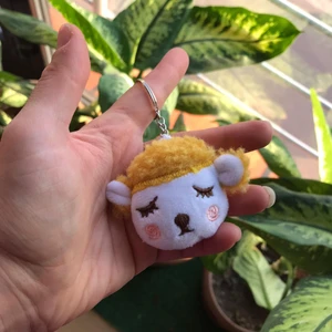 Sumicorn Design Sevimli Minik Peluş Kuzu Anahtarlık Çanta ve Cüzdan Aksesuarı Hediyelik