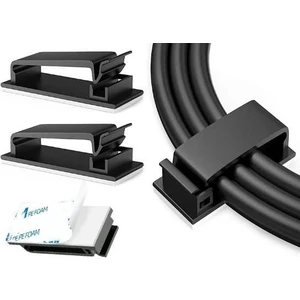 Yapışkanlı Kablo Düzenleyici Klips 4lü Set