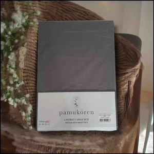 Pamuk Ören Çift Kişilik Percale Lastikli Çarşaf Seti