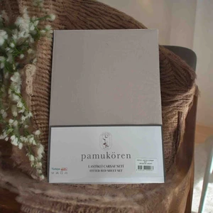 Pamuk Ören Çift Kişilik Percale Lastikli Çarşaf