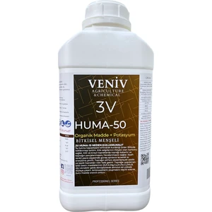 Veniv Agriculture 3V Huma-50 Organik Madde %50 Hümik Asit Organik Karbon-Köklendirici Besin- Yüksek Yoğunluk 5l