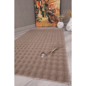 Dekoratif Bubble Uzun Tüylü Yumuşak Puffy Peluş Kaymaz Yıkanabilir Salon Koridor Halı Yolluk Vizon