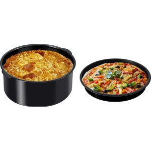 Air Fryer Sulu Yemek Tenceresi ve Pizza Tepsisi 2'li Set