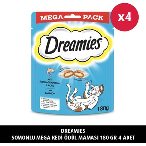 Somonlu Mega Kedi Ödül Maması 180 g 4 Adet Yetişkin Kediler İçin Besleyici Lezzet