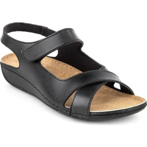 Flores 32240-430 Anatomik Taban Kadın Sandalet Siyah 36-40
