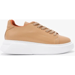 Louis Cardy Winky Nude Hakiki Deri Kadın Sneakers