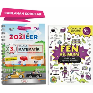 3.Sınıf Matematik Canlanan Soru Bankası ve Fen Bilimleri Ödevlere Yardımcı Kitap