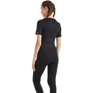 V Yaka Kısa Kol Siyah Unisex Termal İçlik C3T6N2O1