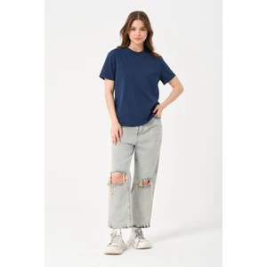 Owut Collection Owut Kadın Bisiklet Yaka Basic T-Shirt
