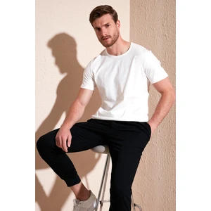 Pamuklu Slim Fit Bisiklet Yaka T Shirt Erkek T Shirt 646R7940