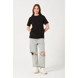 Owut Collection Owut Kadın Bisiklet Yaka Basic T-Shirt