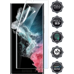 Honor 100 Kavisli Ekran Koruyucu Esnek Nano Hydrogel Film - Ultra Darbe Emici Etkin Koruma - Ekranı Tam Kaplar