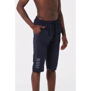 Miami Beach Lacivert Diz Altı Uzun Model Su Itici Özellikli Erkek Plaj Deniz Kapri Şort - DG341-LACIVERT