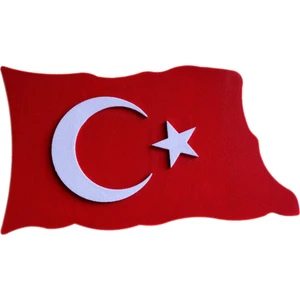 Dış Cephe Dekoratif Türk Bayrağı Dalgalı Model