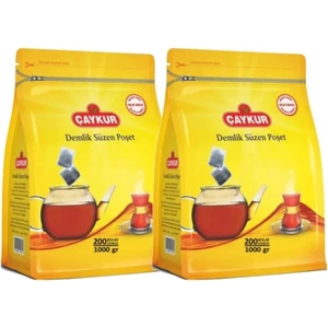 Demlik Süzen Poşet Çay 5 gr 200'LÜ 2 Paket 400 Adet