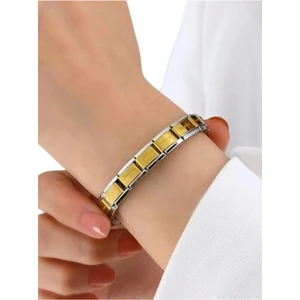 Gerçek Unisex Italyan Charm Bileklik Paslanmaz Çelik Bileklik