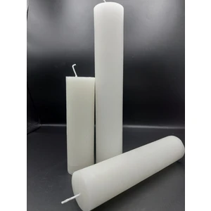 Pars Mum Soya Parafinli Beyaz Çap:5 cm Boy:15-20-25 cm Silindir Blok Mum 125-135 Saat Yanış Süreli  Beyaz