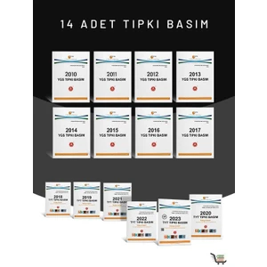 A Yayınları 2010-2023 YGS-TYT Son 14 Yıl Tıpkı Basım Seti Çıkmış Sorular 14'lü Set