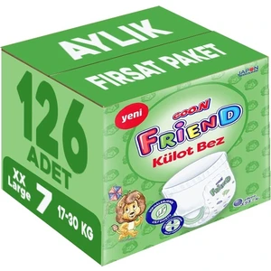 Goon Friend Külot Bebek Bezi Beden:7 (17-30KG) Xx Large 126 Adet Aylık Fırsat Pk