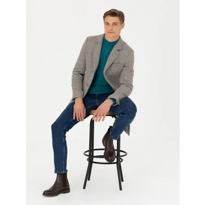 Erkek Gri Slim Fit Palto 50259331-VR024