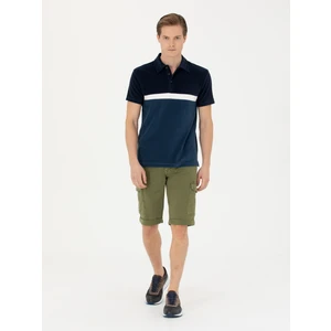 Erkek Haki Slim Fit Jean Bermuda Şort 50269605-VR027