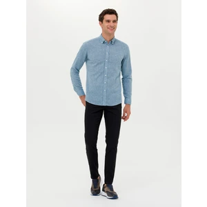 Erkek Siyah Carrot Fit Kanvas Pantolon 50266747-VR046