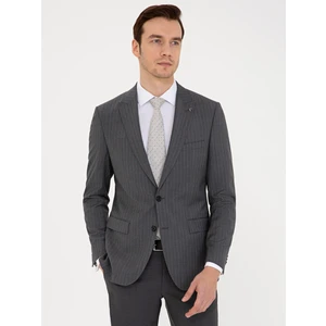 Erkek Antrasit Slim Fit Yün Ceket 50238556-VR006