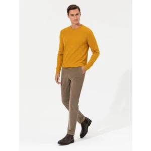 Erkek Vizon Slim Fit Kanvas Pantolon 50259416-VR052