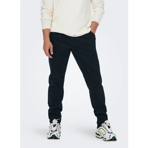 Only & Sons Yüksek Bel Dar Koyu Lacivert Erkek Chino Pantolon Onscam Lıfe Chıno Pk 6775