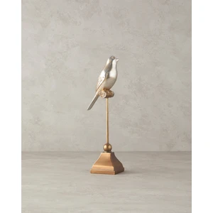 English Home Shiny Bird Polyresin Biblo Gold