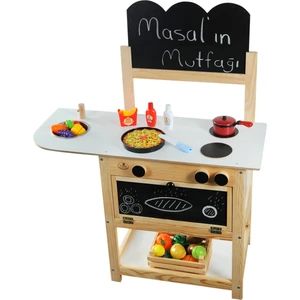 Masal Oyuncak Ahşap Mutfak Seti