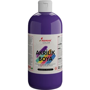 Mor Akrilik Boya 500 gr Sanatsal, Dekoratif, Hobi Amaçlı, Canlı Renkler