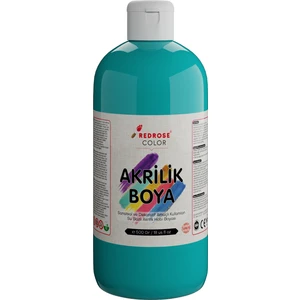Turkuaz Akrilik Boya 500 gr Sanatsal, Dekoratif, Hobi Amaçlı, Canlı Renkler