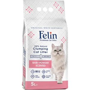 Bebek Pudrası Kokulu Topaklanan İnce Taneli Kedi Kumu 5l