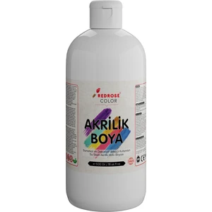 Beyaz Akrilik Boya 500 gr Sanatsal, Dekoratif, Hobi Amaçlı, Canlı Renkler