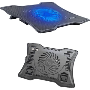 ST-811 Fanlı LED Işıklı Ergonomik Laptop Soğutucu Standı