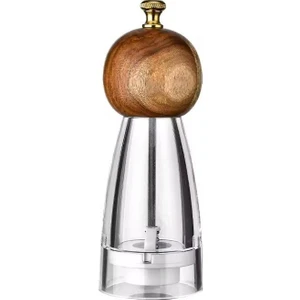 Rossel Premium 2 Adet Lüx Ahşap Akrilik Baharat Kahve Öğütücü -1361