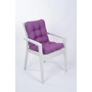 Candy Mor Pofidik Arkalıklı Sandalye Minderi Özel Dikişli Bağcıklı 43X88 cm