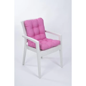 Candy Pembe Pofidik Arkalıklı Sandalye Minderi Özel Dikişli Bağcıklı 43X88 cm