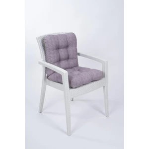 Candy Lila Pofidik Arkalıklı Sandalye Minderi Özel Dikişli Bağcıklı 43x88 Cm