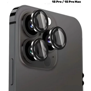 Empo Cases Apple iPhone 15 Pro ve 15 Pro Max Uyumlu %100 Safir Çizilmez Kamera Lens Koruyucu