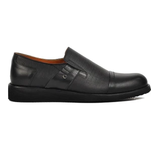 Premium 03256 Siyah Deri Erkek Casual Ayakkabı