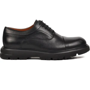Premium 33283 Siyah Deri Erkek Casual Ayakkabı