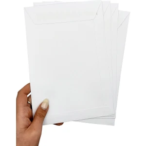 Zarf A5 Boyutunda Beyaz Torba Zarf 17X25 cm - 50 Adet