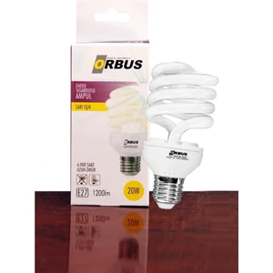 Ampul 20 Watt Enerji Tasarruflu Ampul E27 Duy Sarı
