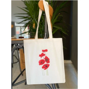 Bez Çanta Dünyası Gelincik Baskılı Bez Çanta