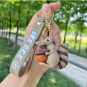 Piraye Gift Buz Devri Karakterleri Scrat Silikon Anahtarlık Çanta Süsü