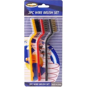 Tekno Soft Center 3 Lü Set Tel Fırça Yağ Kir Pas Sökücü Temizlik Seti