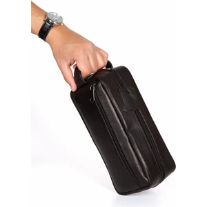 Newish Polo Erkek Hakiki Deri Günlük Portföy El Çantası newpolo092 - Siyah