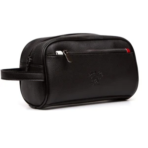 Newish Polo Erkek Deri Portföy Clutch Traş Kozmetik Bakım Ve Günlük El Çantası (14X24CM) newpolo171 - Siyah